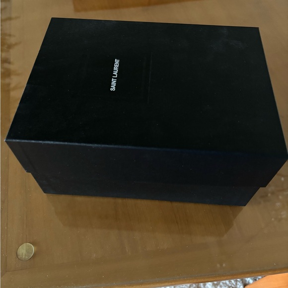 SAINT LAURENT YSL MINIBAG CAMERA BAG GRAIN DE POUDRE ROYAL - Picture 8 of 8